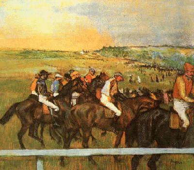 Edgar Degas Racehorses France oil painting art